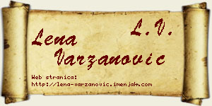 Lena Varzanović vizit kartica